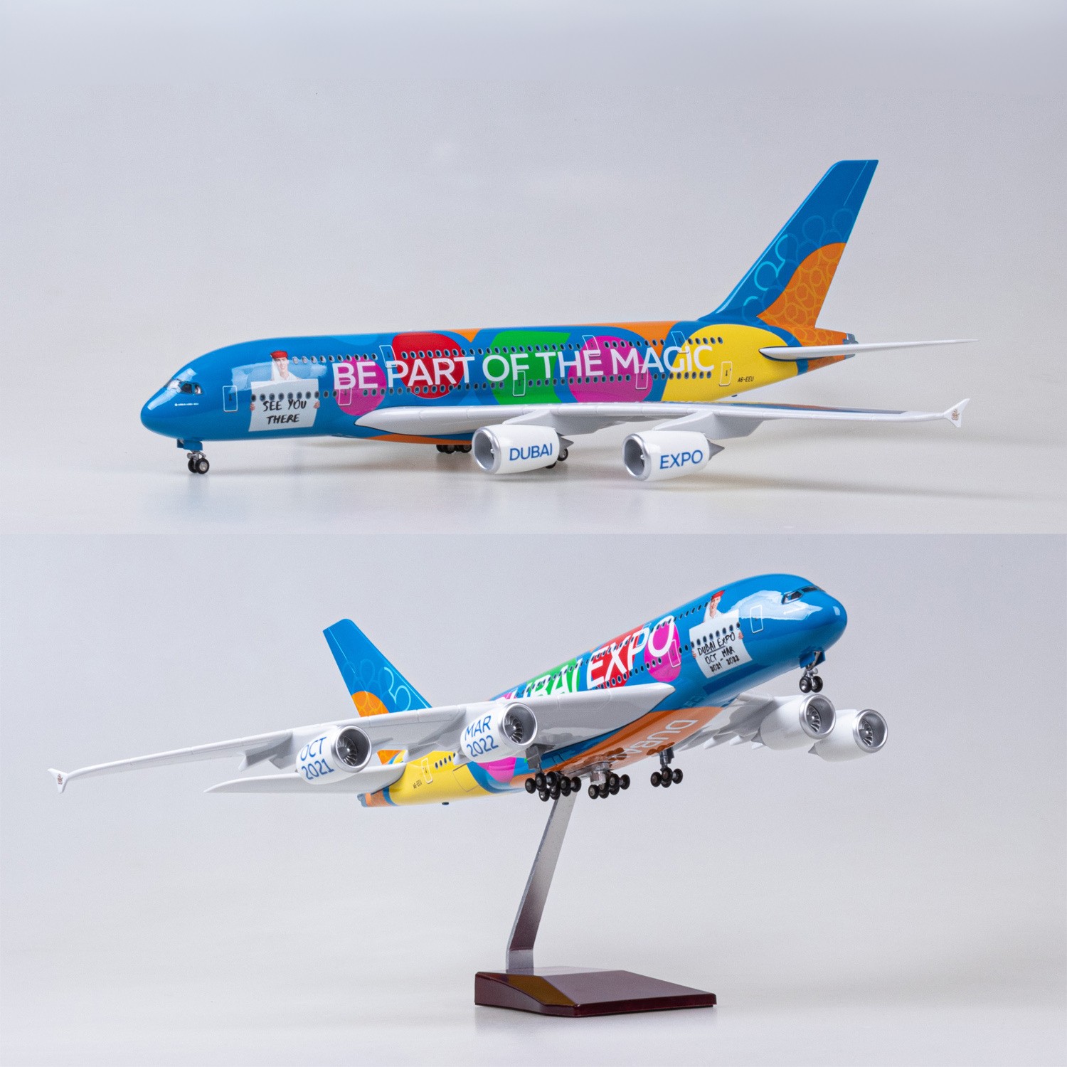 Model Kit Resin - 1/160 scale Emirates EXPO A380 Large